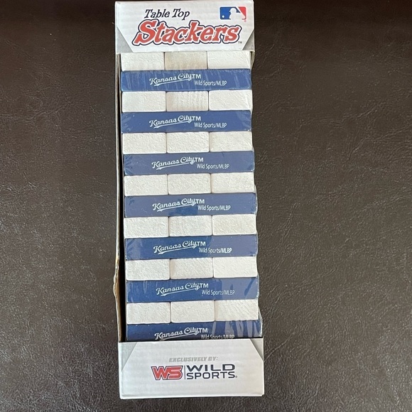 Wild Sports table top stackers Kansas City Royals Jenga style game new - Picture 9 of 11